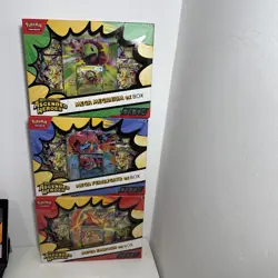 Pokemon Mega Evolution AH Mega Emboar Feraligatr Megnium ex boxes x 3 - Image 1