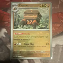 Pokemon Company Crustle 052/086 Sv: Black Bolt English MASTER BALL reverse holo - Image 3