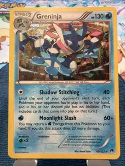Greninja 40/122 Rare Holo - BREAKpoint Pokemon HP - Image 1