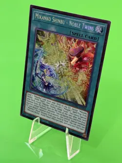 Yu-Gi-Oh Maze Of Muertos Mikanko Shinbu - Noble Twins Secret Rare MZMU-EN019 NM! - Image 2