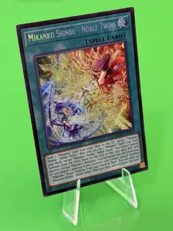 Yu-Gi-Oh Maze Of Muertos Mikanko Shinbu - Noble Twins Secret Rare MZMU-EN019 NM! - Image 3