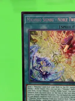 Yu-Gi-Oh Maze Of Muertos Mikanko Shinbu - Noble Twins Secret Rare MZMU-EN019 NM! - Image 4