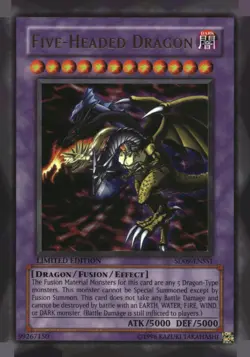 Five-Headed Dragon SD09-ENSS1 Structure Deck: Dinosaurs Rage Yu-Gi-Oh Limited NM - Image 1