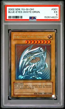 Blue-Eyes White Dragon SDK-001 PSA 5 EX - Image 1