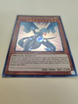 Blue-Eyes Shining Dragon LCKC-EN008 Secret Rare Unlimited LP - Image 3