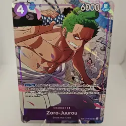 One Piece CCG Zoro-Juurou ST18-004 Emperors New World Treasure Rare Foil EN - Image 1