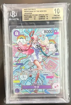 BGS Pristine 10 OP02-120 Uta SP Alt Art Parallel One Piece Japanese - Image 1