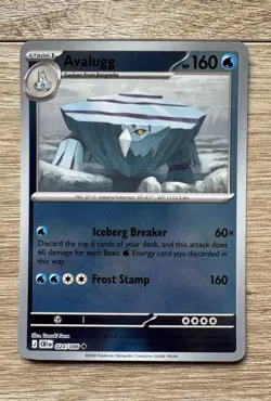 Pokemon Avalugg 024/086 - ME04: Chaos Rising Uncommon Reverse Holo Card NM - Image 1