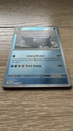 Pokemon Avalugg 024/086 - ME04: Chaos Rising Uncommon Reverse Holo Card NM - Image 2