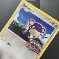 Pokemon Card - Rattata 15/16 Pokemon Rumble Stamped Promo Nintendo 2009 - Image 2