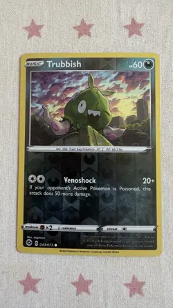 Trubbish 43/73 Champions Path Reverse Holo Pokemon TCG Card - Image 1