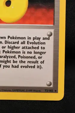 Devolution Spray 72/102 LP+ Base Set Regular Rare Unlimited Pokemon TCG Card - Image 4