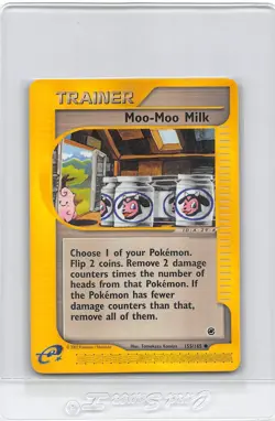 MOO-MOO MILK 155/165 - NON-HOLO - Expedition - eREADER - WOTC POKEMON CARD - NM - Image 1