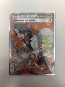Pokemon Professor Sycamore Ultra Rare Full Art Holo Card XY Steam Siege 114/114 - Image 1