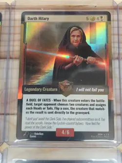 World War Woke Holo Foil 6 Card Lot Ghost of Michael Darth Hilary Campus Crusade - Image 2