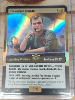 World War Woke Holo Foil 6 Card Lot Ghost of Michael Darth Hilary Campus Crusade - Image 5