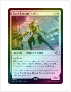 1x Dusk Legion Duelist, Foil, Magic MTG NM - Image 1