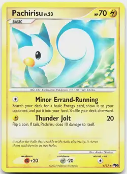 Pachirisu 4/17 Rare POP Series 6 Pokemon Lightly Played - Image 1