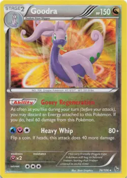 Pokemon - Goodra #74/106 - XY - Flashfire Holo - Image 1