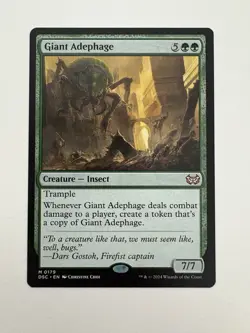 Giant Adephage MTG Magic the Gathering Card NM Near Mint DSC - Image 1