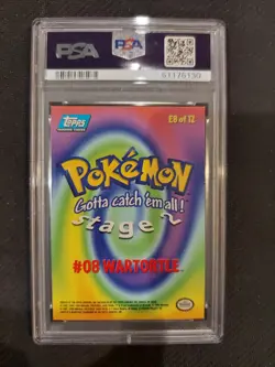 PSA 9 Wartortle Foil Topps Pokemon Movie Edition - Image 5