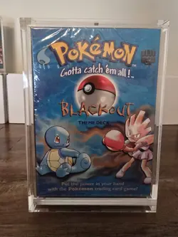 [Top Deck] Pokemon Blackout Theme Deck Sealed WOTC Factory Sealed Box w/ Acrylic - Image 1