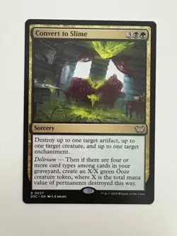 Convert to Slime MTG Magic the Gathering Card NM Near Mint DSC - Image 1