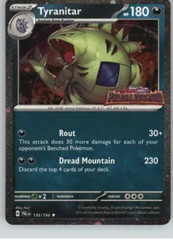 Tyranitar (Paldea Evolved Stamp) 135/193 Holo MCAP Pokemon NM - Image 1