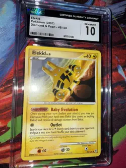 Pokemon TCG Elekid Diamond & Pearl 48/130 CGC 10 GEM MINT POP 11 - Image 4