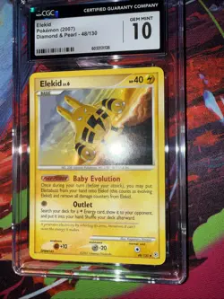 Pokemon TCG Elekid Diamond & Pearl 48/130 CGC 10 GEM MINT POP 11 - Image 5