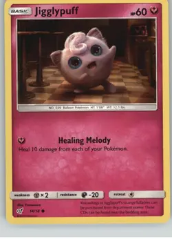 Jigglypuff 14/18 Common Detective Pikachu Pokemon Holo Near Mint - Image 1
