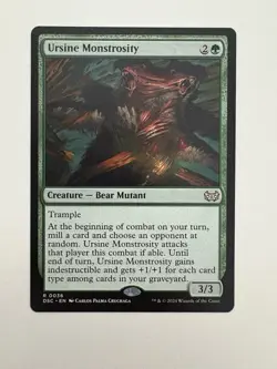 Ursine Monstrosity MTG Magic the Gathering Card NM Near Mint DSC - Image 1