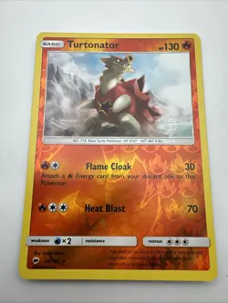 Turtonator 26/147 Rare Burning Shadows Pokemon Reverse Holo - Image 1
