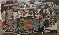 Pokemon Black Bolt & White Flare Lot - 2x Binder Collection - Poster Collection - Image 1