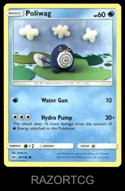 POLIWAG 30/149 C SM BASE SET POKEMON NM/M - Image 2