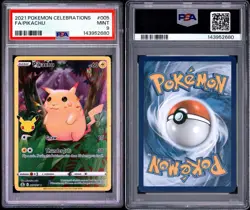 2021 POKEMON CELEBRATIONS #005 FULL ART FA PIKACHU 005/025 STAMP STAR PSA 9 - Image 3