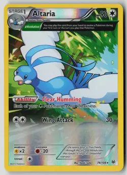 Altaria 74/108 Rare Roaring Skies Pokemon Reverse Holo LP - Image 1