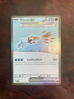 Eiscue ex 222/197 Pokemon TCG Scarlet & Violet: Obsidian Flames NM - Image 1