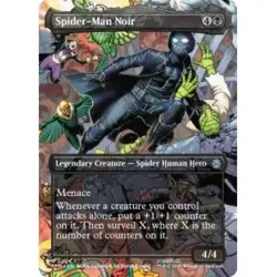 Presale Spider-man Noir (borderless) X4 M/NM Magic MTG Marvel's Spider-man - Image 1