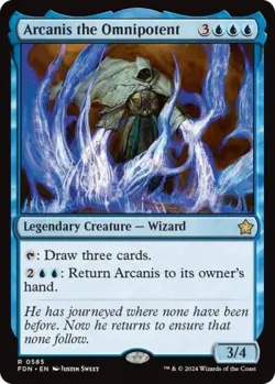Arcanis the Omnipotent - Near Mint MTG Foundations - Image 1