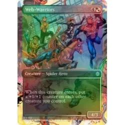 Foil Presale Web-warriors (borderless) X4 M/NM Magic MTG Marvel's Spider-man - Image 1
