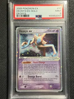 Pokemon Deoxys EX Holo EX DEOXYS #97 2005 PSA 9 Mint Low Pop New Cert Arita - Image 1