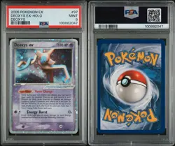 Pokemon Deoxys EX Holo EX DEOXYS #97 2005 PSA 9 Mint Low Pop New Cert Arita - Image 3