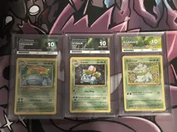 Pokemon Classic Bulbasaur 001 Ivysaur 002 Venusaur 003 CLV 034 Sequential ACE 10 - Image 1