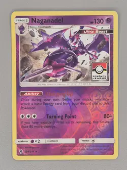 Pokemon TCG Naganadel 108/214 Lost Thunder League Promo Reverse Holo Rare Mint - Image 3