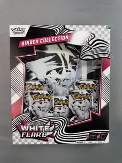 Pokemon TCG Scarlet & Violet White Flare Binder Collection Box NEW SEALED - Image 1