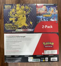 Pokemon Surging Sparks ETB + Booster Bundle Costco 2-pack Sealed x2 (Lot of 2) - Image 2