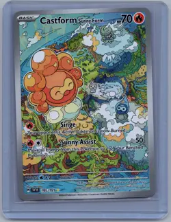Castform Sunny Form 195/191 Near Mint Illustration Rare Surging Sparks Pokemon - Image 1