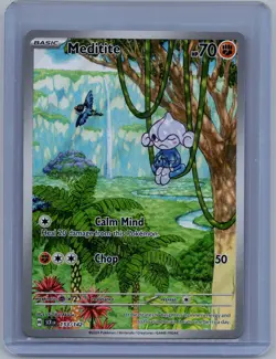 Meditite 153/142 Illustration Rare Near Mint SV07: Stellar Crown Pokemon Shipnow - Image 1