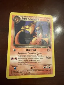 Dark Charizard 21/82 Non Holo Rare Team Rocket Heavily Played Pokemon Card - Image 1